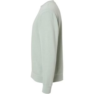 Sudadera de cuello redondo teñida con pigmento de peso medio PRM3500 Tamaño XS Patrón sólido Sudaderas con capucha lavadas con ácido Color de pigmento salvia - Product Image 3
