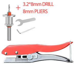 Woodworking 3 In1 PVC Edge Banding Alicata De Perfuração Cobre Parafuso Perfurador 8mm Abertura Alicata Soco Redondo Ferramentas Perfurador Redondo - Product Image 3