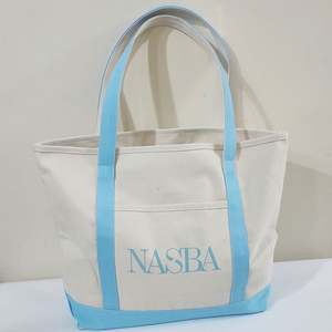 Bolsa de Mano de Lona de Algodón Blanco Natural con Logotipo Personalizado y Asas de Cuerda, Venta al Por Mayor - Product Image 5