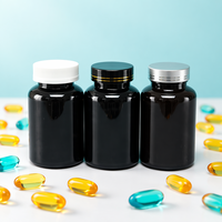 Conteneur de rangement pour comprimés en plastique vide personnalisé, flacon d'emballage pour pilules et capsules médicinales