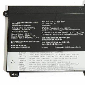 แบตเตอรี่แล็ปท็อปแท้11.4V 45N1742 45N1743 45N1741 SB10K12721 00NY639สำหรับ <span class=keywords><strong>Lenovo</strong></span> <span class=keywords><strong>ThinkPad</strong></span> T550 44Wh W550S <span class=keywords><strong>T560</strong></span> P50s - Product Image 2