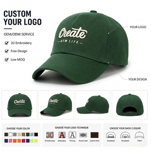 Custom Popular Wholesale Embroidery 6-Panel Baseball Caps Sporty Unisex Sports <b>Hats</b> Cotton Retro Vintage <b>Summer</b> Outdoors - Product Image 4