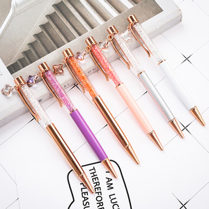 Jh bán buôn sang trọng bốn lá Clover bút thời trang kim loại pha lê bút với may mắn quyến rũ - Product Image 3