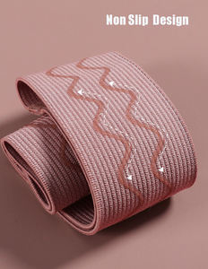 Bandes de résistance en tissu antidérapantes <span class=keywords><strong>pour</strong></span> exercices de fitness, bandes <span class=keywords><strong>pour</strong></span> les hanches et les fessiers, <span class=keywords><strong>pour</strong></span> la remise en forme à domicile, les entraînements, la salle de sport, le <span class=keywords><strong>yoga</strong></span>, le Pilates 20/40/60LB - Product Image 4