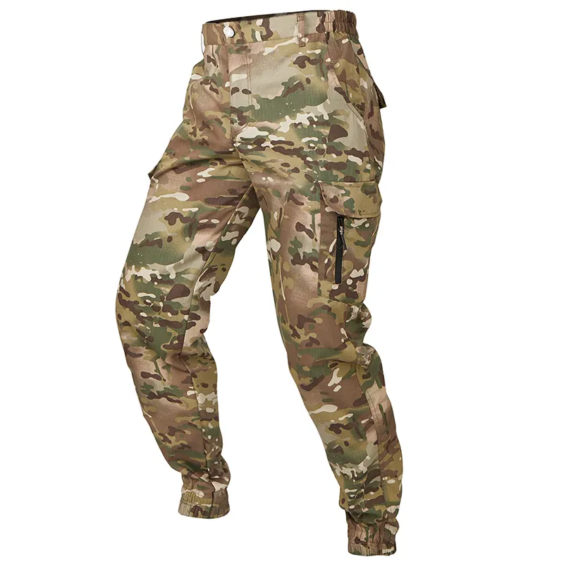 Men's Tactical Military Pants Multi-pocket Casual Camouflage Jogger Pant Male Waterproof Commuter Cargo Trousers