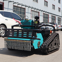 Tondeuse à gazon télécommandée de haute qualité tondeuse à gazon sur chenilles tout Terrain tondeuse à gazon Robot automoteur pour l'agriculture