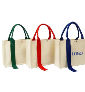 Customized <b>Thick</b> Cotton Canvas Handbag for Women, Large Capacity Zipper Buckle, Women's Shopping Bag - Product Image 2