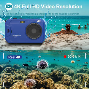 Appareil photo numérique étanche 16FT, vidéo 4K FHD, sous-marine, extérieur, action, 56MP, 2,4 pouces, voyage, plongée en apnée, sports - Product Image 3