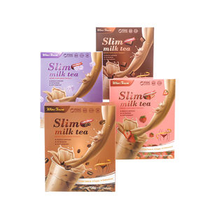 מותג פרטי תחליף ארוחה מהירה לניקוי רעלים ללא סוכר תיבת תכולת עשבי תיבול אריזת תה חלב לירידה במשקל - Product Image 4