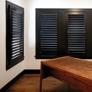 Supplier Apartment Privacy Shutters Aluminum Shutters For Windows Internal Louvre Security Shutters Window