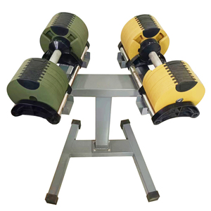 Juego de Mancuernas Ajustables de Hierro Fundido Cheongar con Soporte, Incrementos de 2 kg, para Entrenamiento en Casa - Product Image 1