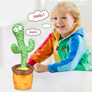 激安商品 可愛いぬいぐるみ植木鉢 ツイストダンスサボテン人形 話す歌う音楽ダンスするサボテンぬいぐるみ - Product Image 5