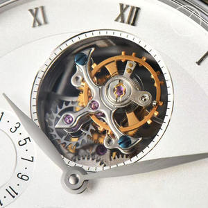 Montre mécanique classique pour homme de haute qualité avec véritable tourbillon - Product Image 4