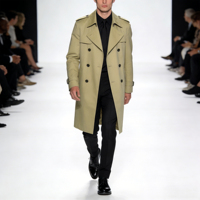Manteau de voyage essentiel infroissable pour homme, en mélange coton/polyester, tissé en tissu peigné Duanji, idéal pour les professionnels