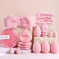 Lot de 20 éponges à maquillage professionnelles triangulaires ultra-douces sans latex, personnalisables avec logo, pour poudre cosmétique, vente en gros OEM/ODM