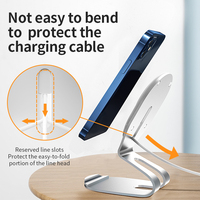 YTGEE 2025 3 en 1 support de téléphone portable support de charge sans fil câble organisateur bureau magnétique support de téléphone portable pour iPhone 12 15 16
