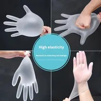 Gants jetables en PVC INTCO, antidérapants, sans poudre, manchette droite sous les doigts, sans silicone, pour clinique dentaire, transformation alimentaire