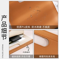 Porte-documents A4 en cuir PU, style classeur, avec poignée, organisateur de documents portable, logo personnalisé pour les déplacements professionnels