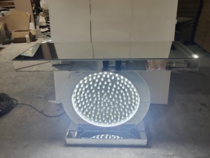 Vendita calda all'ingrosso di lusso mobili decorativi per la casa luce <span class=keywords><strong>specchio</strong></span> da pavimento <span class=keywords><strong>Design</strong></span> moderno 3D rotondo <span class=keywords><strong>specchio</strong></span> da parete - Product Image 6