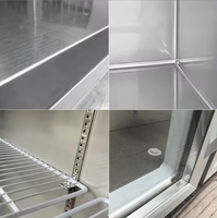 Congélateurs d'usine Bonne Qualité Refroidisseur de bar à salades Vente directe d'usine Réfrigérateur de table de préparation de pizzas en acier inoxydable pour magasin d'alimentation