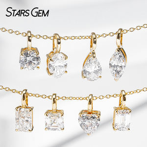 Ciondolo <span class=keywords><strong>con</strong></span> <span class=keywords><strong>diamante</strong></span> 18K oro reale 0,5ct 1ct Fancy CVD HPHT Lab realizzato <span class=keywords><strong>con</strong></span> <span class=keywords><strong>collana</strong></span> ciondoli solitario <span class=keywords><strong>con</strong></span> diamanti - Product Image 1