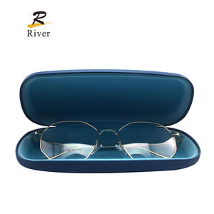 卸売カスタムロゴ生地リネン眼鏡金属ケースサングラス包装ボックス眼鏡ケース - Product Image 5