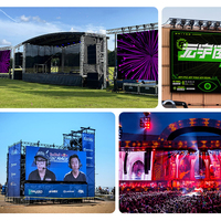 Écran LED extérieur couleur pleine Eagerled P3.79 P4.8 Mur vidéo 576x576mm Scène DJ Fond d'écran LED Affichage LED HD Panneaux d'affichage LED