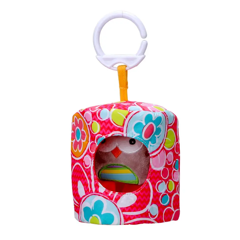 New Arrival Colorful And Cute Design Hooks To Hang Pull On The Rope Vibration Six Different Animals Baby Stroller Toy