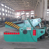 Station de recyclage de ferraille, machine à couper les barres d'acier, cisaille hydraulique à tête de crocodile pour la ferraille métallique