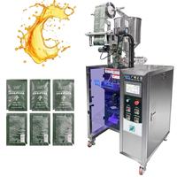 Machine d'emballage de liquides et pâtes visqueuses à 4 soudures latérales, simple voie, 1g-100g, pour gel douche, shampoing, sauce, moutarde, usage hôtelier et voyage