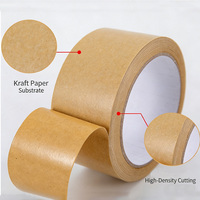 Ruban adhésif kraft acrylique inscriptible, imperméable, biodégradable, à forte adhérence, écologique, pour l'emballage logistique et la fermeture des cartons