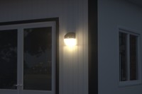 Lampe solaire murale extérieure super lumineuse 220LM avec capteur PIR et batterie remplaçable, design Panda breveté, pour jardin
