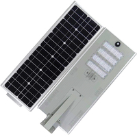 Lampadaire solaire moderne tout-en-un à panneau unique LiFePO4 3030 LED 150W avec corps en aluminium et détection de mouvement pour allée