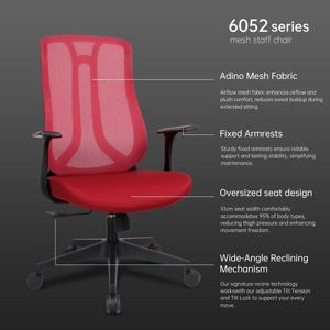 Kursi kantor medis tengah belakang, sandaran kepala jaring fungsional, kursi kantor dengan kualitas bagus, kursi logam plastik putih Modern - Product Image 3