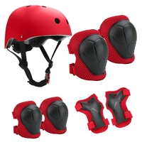 Ensemble de casque de sécurité pour enfants avec coudes et genouillères pour Scooter vélo planche à roulettes patinage sur glace