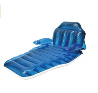 Chaise de piscine flottante réglable avec porte-gobelet
