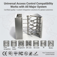 Torniquete de Control de Acceso Manual de Una Sola Vía y Altura Completa, Torniquete de Seguridad para Peatones, para Fábricas y Sitios Industriales