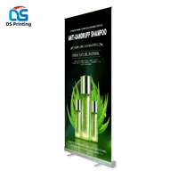 Publicité en gros 85x200 dessus de table mobile 3 mètres de base plus large large bae défilement roll up bannière stand fournisseurs