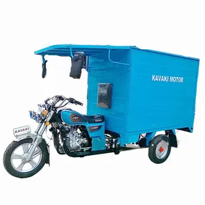 Couleur bleue lifan cargaison moto bajaj prix de fer boîte de transport avec van