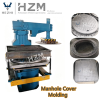Machine de moulage compacte pour couvercles de puits en acier, équipement de moulage par secouage et pressage au sable vert, fabriquée en Chine
