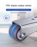 Ruedas de Acero Inoxidable de 0.8 Pulgadas para Cajones, Poleas Personalizadas para Mesa de Comedor, Contenedor Invisible, Rodamiento Oculto para Alfombras