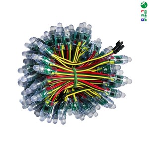 RGB 1903/2811 <span class=keywords><strong>LED</strong></span> Pixel 5V <span class=keywords><strong>12V</strong></span> Không Thấm Nước Điểm Ánh Sáng Chuỗi Ray Wu Giáng Sinh Đầy Đủ Màu Sắc Ws2811 12Mm <span class=keywords><strong>LED</strong></span> Pixel - Product Image 2