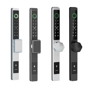 एल्यूमीनियम kfc स्लाइडिंग दरवाजा स्मार्ट लॉक वाटरप्रूफ आउटडोर ऐप एक्सेस संकीर्ण किनारे फिंगरप्रिंट ब्रिज क्लाउड डेटा स्मार्ट लॉक - Product Image 6