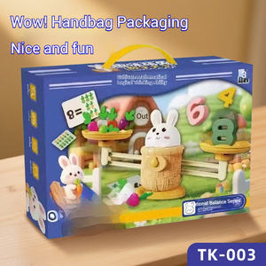 Gioco Educativo di Equilibrio con Coniglietti, Bilancia in Legno con Pesi in Plastica e Contatori a Forma di Frutta per l'Apprendimento della <span class=keywords><strong>Matematica</strong></span> nella Prima Infanzia - Product Image 3