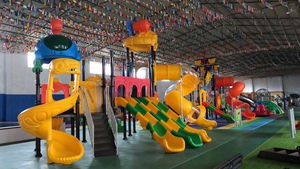 Toboggan de terrain de jeu extérieur pour enfants, zone d'<span class=keywords><strong>exploration</strong></span> qui inspire la créativité et des aventures de jeu énergiques - Product Image 4