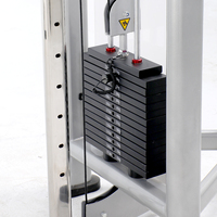 Machine de musculation professionnelle à double poulie réglable avec banc d'entraînement pour un entraînement complet du corps