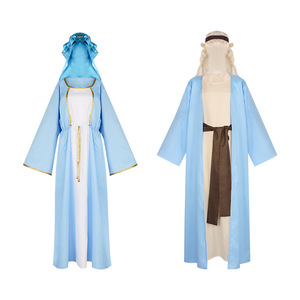 Costume d'Halloween Star's Edge pour Hommes et Femmes, Robe Ancienne, Ensemble de Costume de Pasteur Biblique en Polyester - Product Image 1