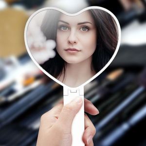 Espejo de tocador cosmético de bolsillo mini acabado bronce aumento doble cara plegable de mano éxito de ventas al por mayor - Product Image 2