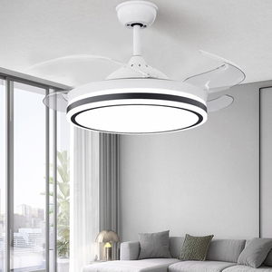 42 Inch Chandelier LED Light Fan Đối Với Trang Chủ <span class=keywords><strong>ABS</strong></span> Quạt Trần Hiện Đại Có Thể Thu Vào LED Quạt Trần Ánh Sáng Với Điều Khiển Từ Xa - Product Image 4