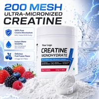Créatine en poudre micronisée de qualité alimentaire en vrac, mélange personnalisé sous marque privée, échantillon gratuit